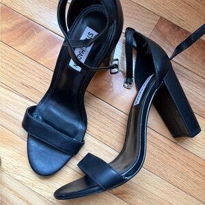 Steve Madden Black Block Heel Sandals